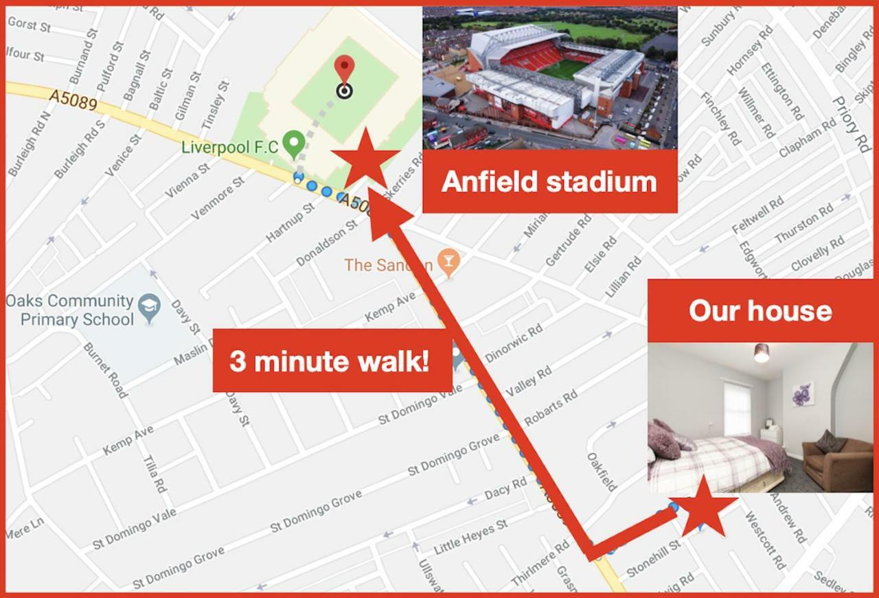 Comfortable Liverpool Townhouse - Free Parking Eksteriør billede